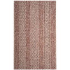 COURTYARD, LIGHT BEIGE / TERRACOTTA, 5'-3" X 7'-7", Area Rug, CY8736-36512-5