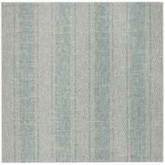 COURTYARD, LIGHT GREY / AQUA, 6'-7" X 6'-7" Square, Area Rug, CY8736-37112-7SQ