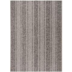 COURTYARD, LIGHT GREY / BLACK, 8' X 11', Area Rug, CY8736-37612-8