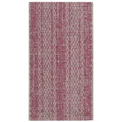 COURTYARD, LIGHT GREY / FUCHSIA, 2' X 3'-7", Area Rug, CY8736-39712-2