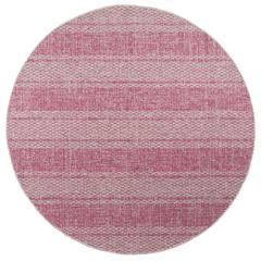 COURTYARD, LIGHT GREY / FUCHSIA, 6'-7" X 6'-7" Round, Area Rug, CY8736-39712-7R