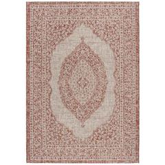 COURTYARD, LIGHT BEIGE / TERRACOTTA, 4' X 5'-7", Area Rug, CY8751-36512-4