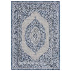 COURTYARD, LIGHT GREY / BLUE, 2' X 3'-7", Area Rug, CY8751-36812-2