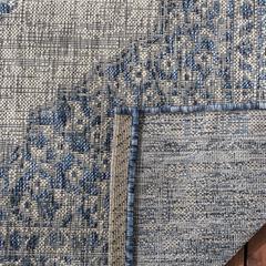 COURTYARD, LIGHT GREY / BLUE, 5'-3" X 7'-7", Area Rug, CY8751-36812-5