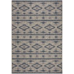 COURTYARD, GREY / NAVY, 2' X 3'-7", Area Rug, CY8863-36812-2