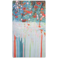 DAYTONA, TEAL / ORANGE, 3' X 5', Area Rug
