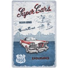 DAYTONA, LIGHT GREY / BLUE, 4' X 6', Area Rug