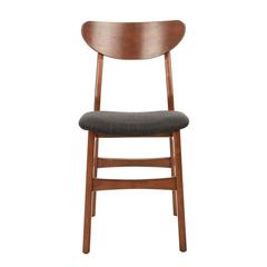 Lucca Retro Dining Chair, Cherry/Black