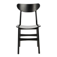 Lucca Retro Dining Chair, Black (Set of 2)