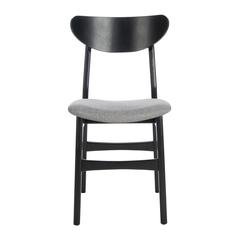 Lucca Retro Dining Chair, Black/Grey