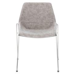 Alexis Mid Century Dining Chair, Matte Stone