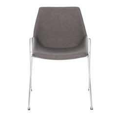 Alexis Mid Century Dining Chair, Matte Ash Grey