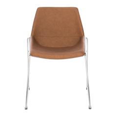 Alexis Mid Century Dining Chair, Matte Cigar Brown