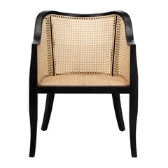 Maika Dining Chair, Black/Natural