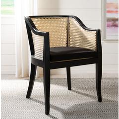 Rina  Dining Chair, Black/Natural