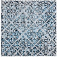 DIP DYE, GREY / CHARCOAL, 7' X 7' Square, Area Rug, DDY101C-7SQ