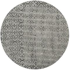 DIP DYE, GREY, 7' X 7' Round, Area Rug, DDY102A-7R