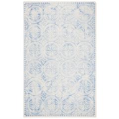 DIP DYE, BLUE / IVORY, 5' X 8', Area Rug, DDY211M-5