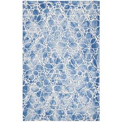 DIP DYE, IVORY / BLUE, 5' X 8', Area Rug, DDY307M-5