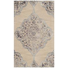 DIP DYE, BEIGE / BLUE, 3' X 5', Area Rug
