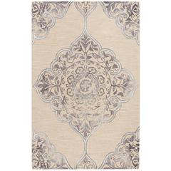 DIP DYE, BEIGE / BLUE, 5' X 8', Area Rug, DDY510A-5