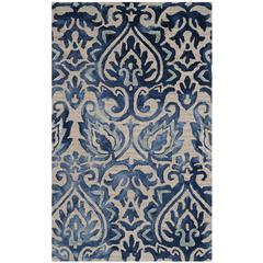 DIP DYE, ROYAL BLUE / BEIGE, 3' X 5', Area Rug