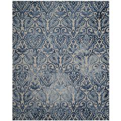 DIP DYE, ROYAL BLUE / BEIGE, 8' X 10', Area Rug