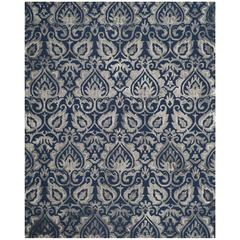 DIP DYE, NAVY / GREY, 8' X 10', Area Rug