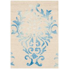 DIP DYE, BEIGE / BLUE, 2' X 3', Area Rug, DDY516A-2