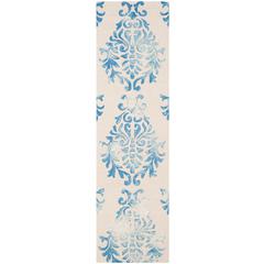 DIP DYE, BEIGE / BLUE, 2'-3" X 8', Area Rug, DDY516A-28