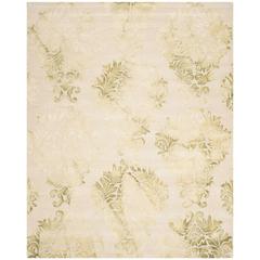 DIP DYE, BEIGE / GREEN, 8' X 10', Area Rug