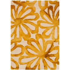 DIP DYE, BEIGE / GOLD, 2' X 3', Area Rug