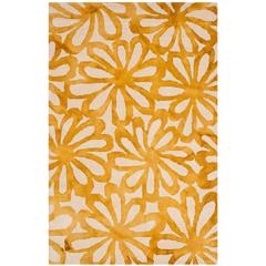 DIP DYE, BEIGE / GOLD, 4' X 6', Area Rug