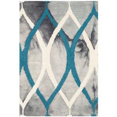 DIP DYE, GREY / IVORY BLUE, 2' X 3', Area Rug