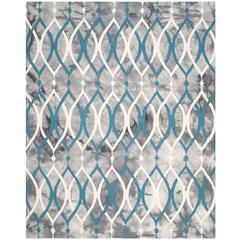 DIP DYE, GREY / IVORY BLUE, 8' X 10', Area Rug