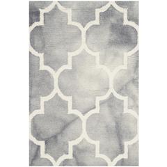 DIP DYE, GREY / IVORY, 2' X 3', Area Rug, DDY535C-2