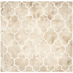 DIP DYE, BEIGE / IVORY, 7' X 7' Square, Area Rug, DDY535G-7SQ