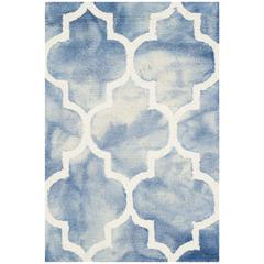 DIP DYE, BLUE / IVORY, 2' X 3', Area Rug, DDY535K-2