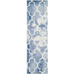 DIP DYE, BLUE / IVORY, 2'-3" X 8', Area Rug, DDY535K-28