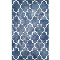 DIP DYE, NAVY / IVORY, 5' X 8', Area Rug, DDY535N-5