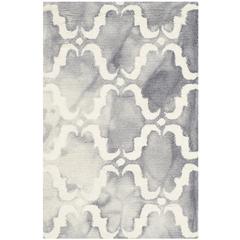 DIP DYE, GREY / IVORY, 2' X 3', Area Rug, DDY536C-2