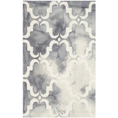 DIP DYE, GREY / IVORY, 2'-6" X 4', Area Rug, DDY536C-24