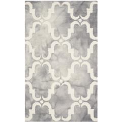 DIP DYE, GREY / IVORY, 3' X 5', Area Rug, DDY536C-3