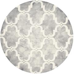 DIP DYE, GREY / IVORY, 7' X 7' Round, Area Rug, DDY536C-7R