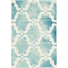 DIP DYE, TURQUOISE / IVORY, 2' X 3', Area Rug, DDY536D-2