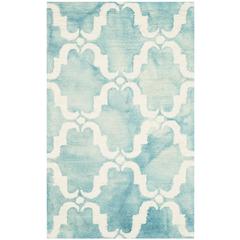 DIP DYE, TURQUOISE / IVORY, 2'-6" X 4', Area Rug, DDY536D-24
