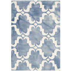 DIP DYE, BLUE / IVORY, 2' X 3', Area Rug, DDY536K-2