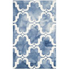 DIP DYE, BLUE / IVORY, 2'-6" X 4', Area Rug, DDY536K-24