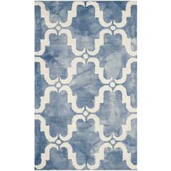 DIP DYE, BLUE / IVORY, 3' X 5', Area Rug, DDY536K-3