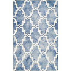 DIP DYE, BLUE / IVORY, 5' X 8', Area Rug, DDY536K-5